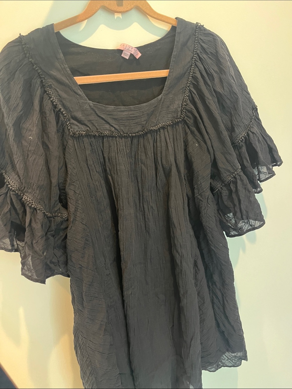 Calypso St. Barth Black Boho Tunic Dress